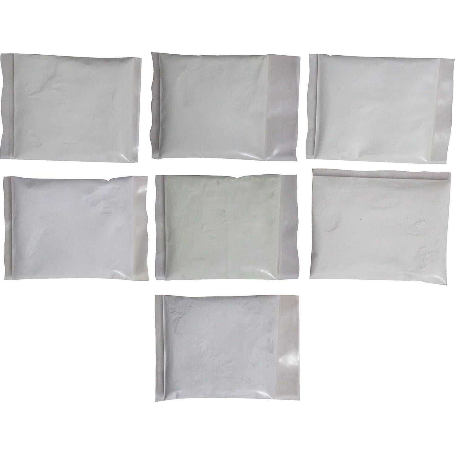 Set de 7 Pigmentos de Estroncio Aluminato Brillantes Glomania