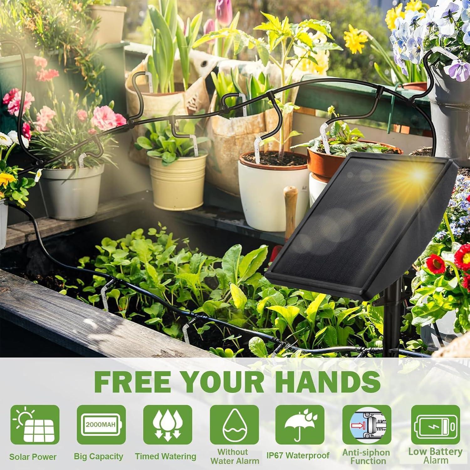 Sistema de Riego por Goteo Solar Fotgear 15M 750ml/min