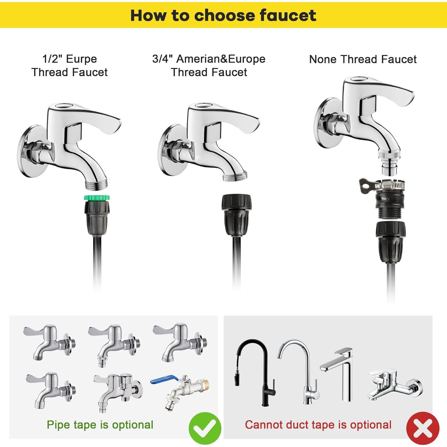 Kit de Riego por Goteo STARREY 69M para Jardín y Invernadero