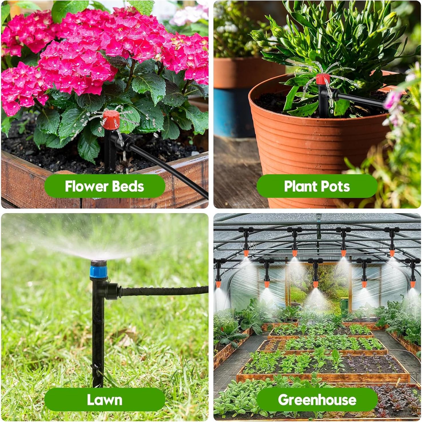 Sistema de Riego por Goteo PUUKU 240FT Automático Jardín