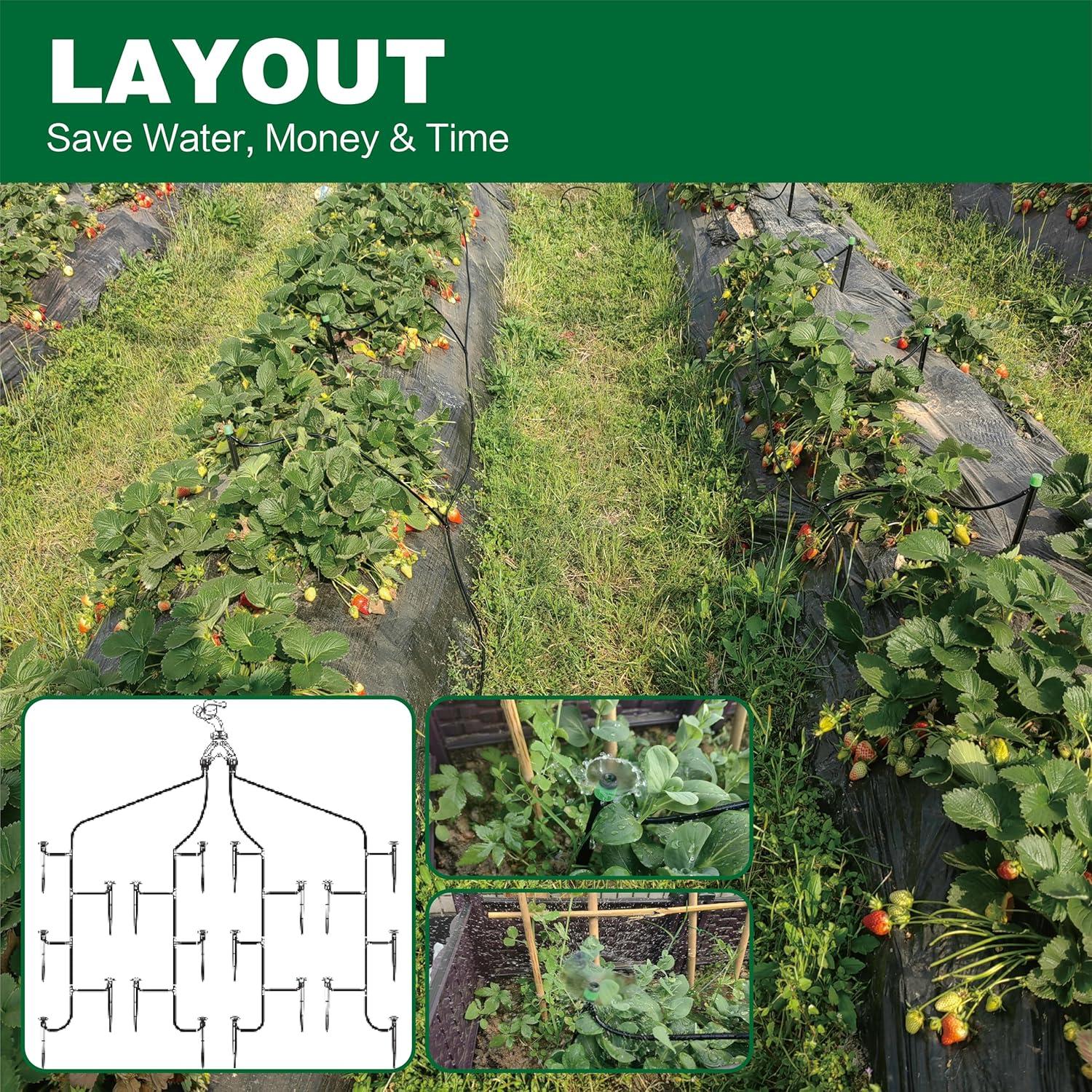 Kit de Riego por Goteo Automático Brysage 36.5 m para Jardín