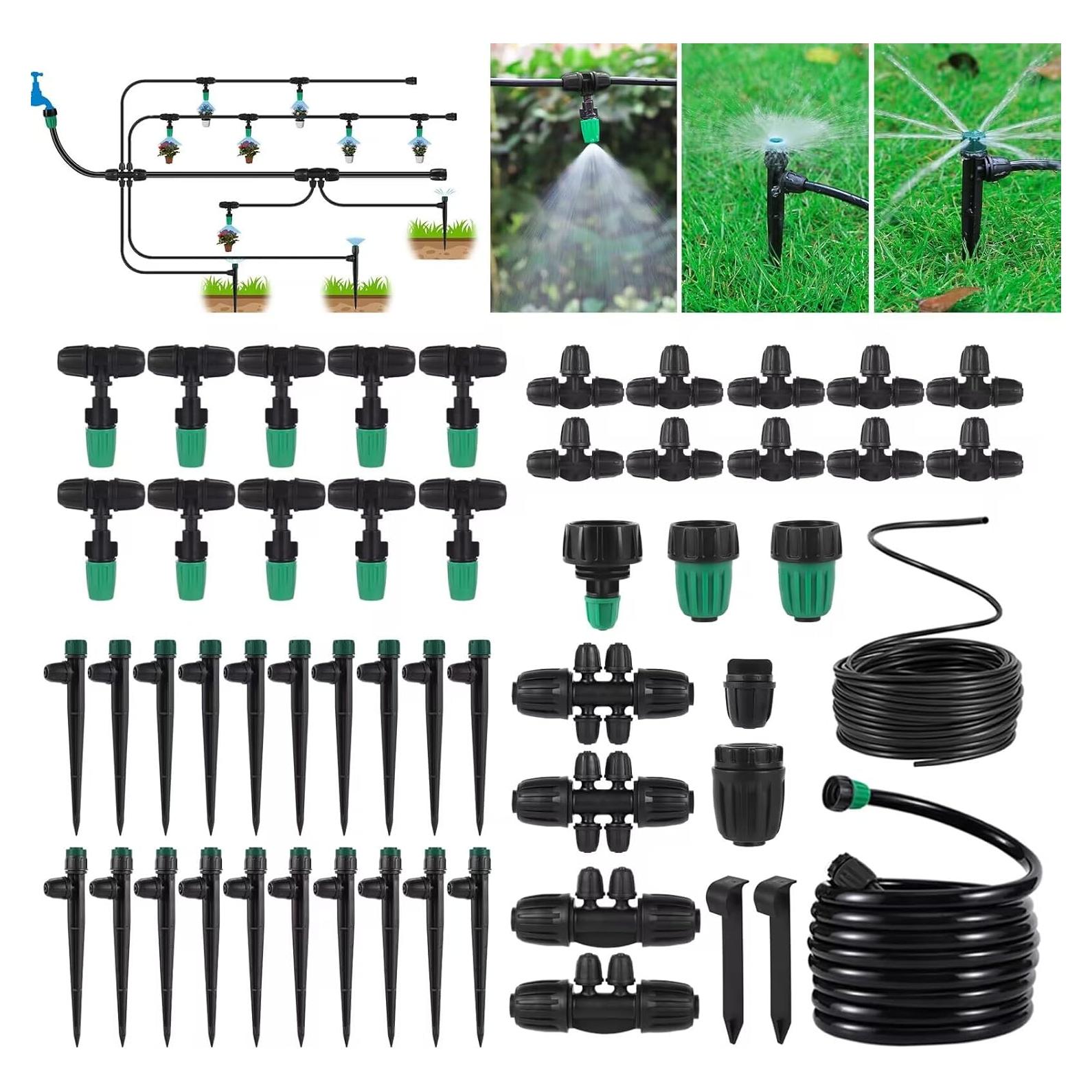 Kit de Riego por Goteo NRWRTY 124FT a Prueba de Fugas