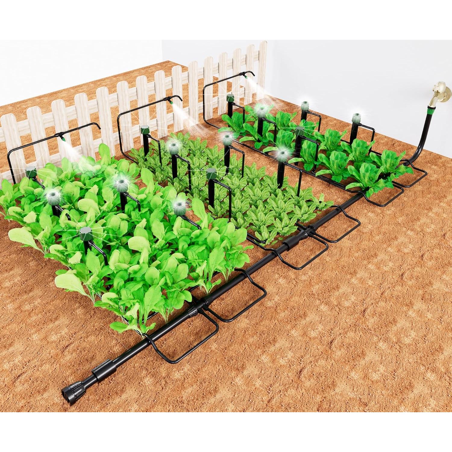 Kit de Riego por Goteo NRWRTY 124FT a Prueba de Fugas