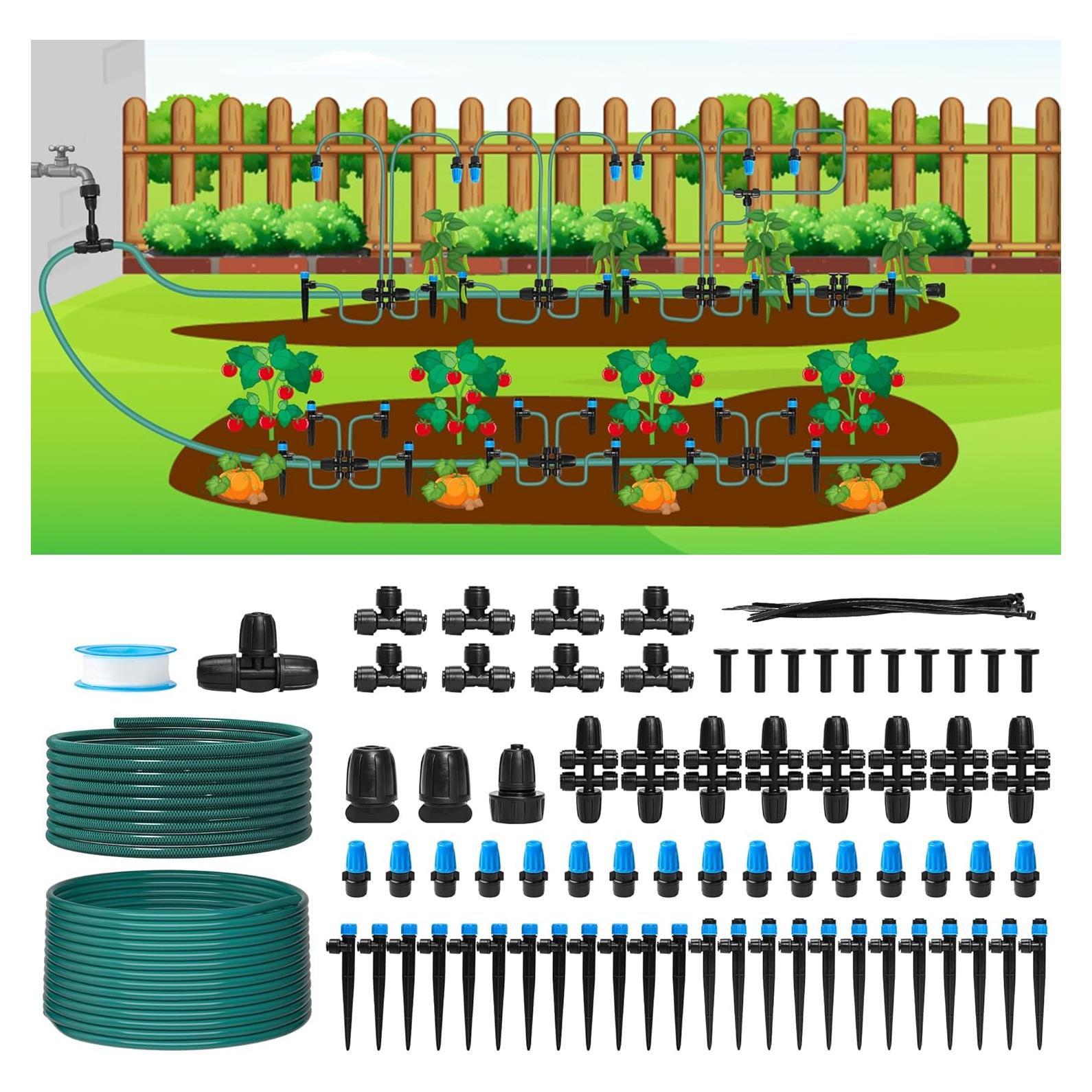 Sistema de Riego por Goteo Bluepro 70m con Accesorios