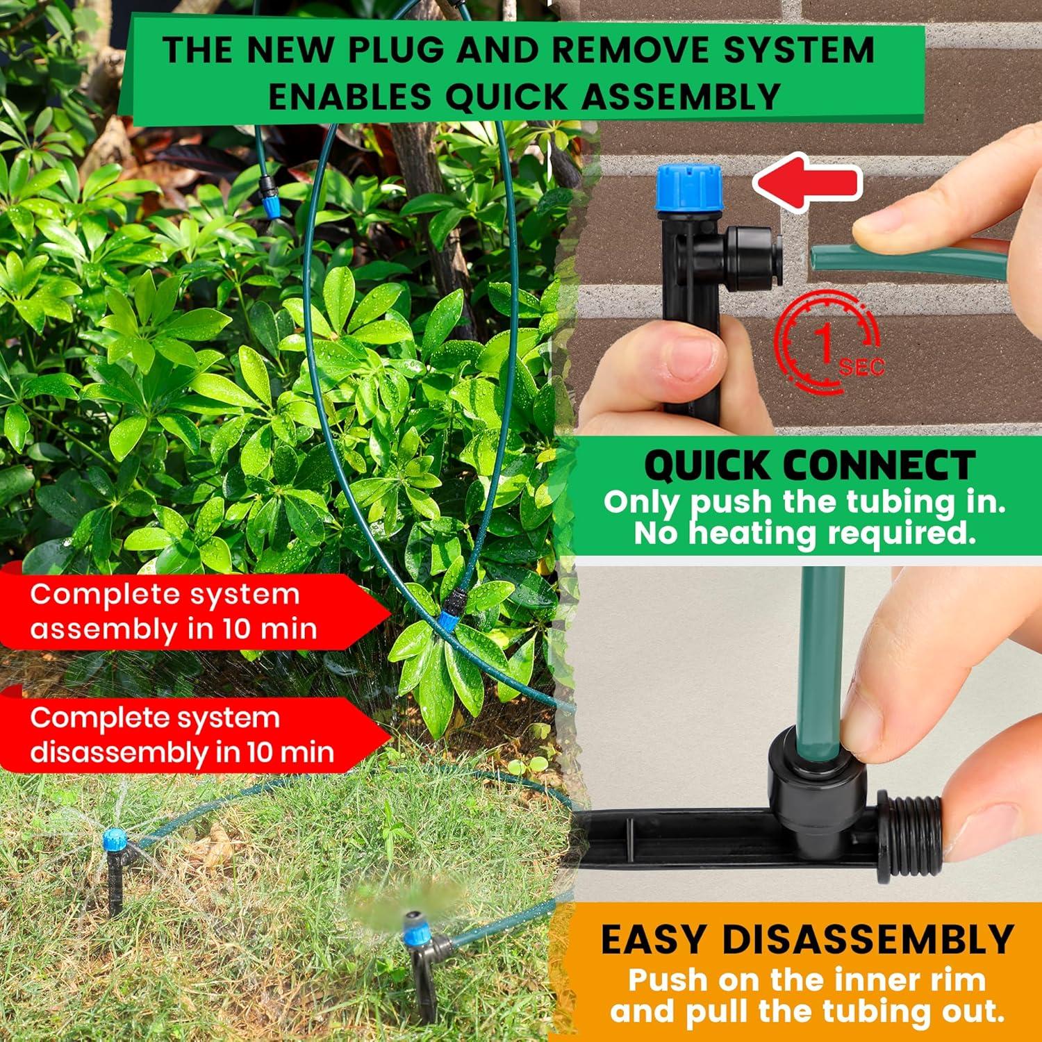 Sistema de Riego por Goteo Bluepro 70m con Accesorios