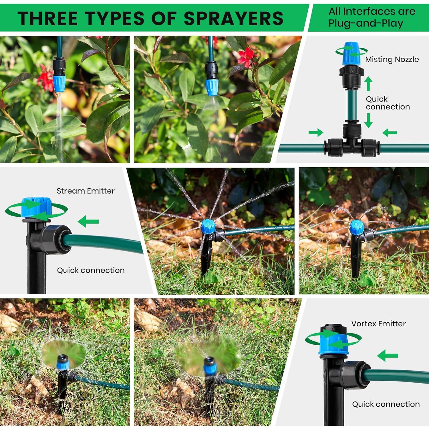 Sistema de Riego por Goteo Bluepro 70m con Accesorios