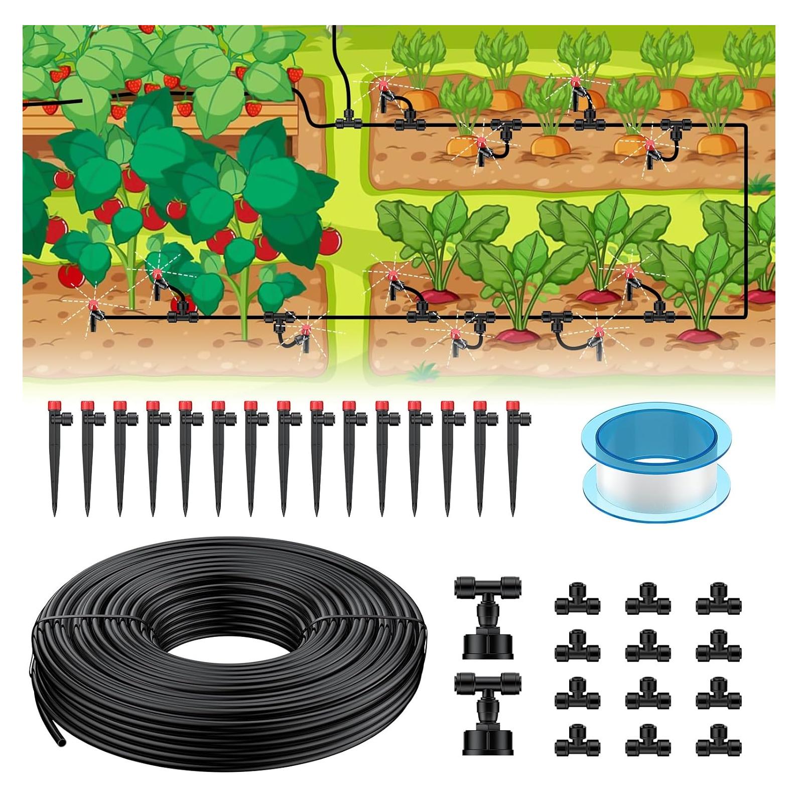 Kit de Riego por Goteo Pawfly 15.24 m con Emisores Ajustables