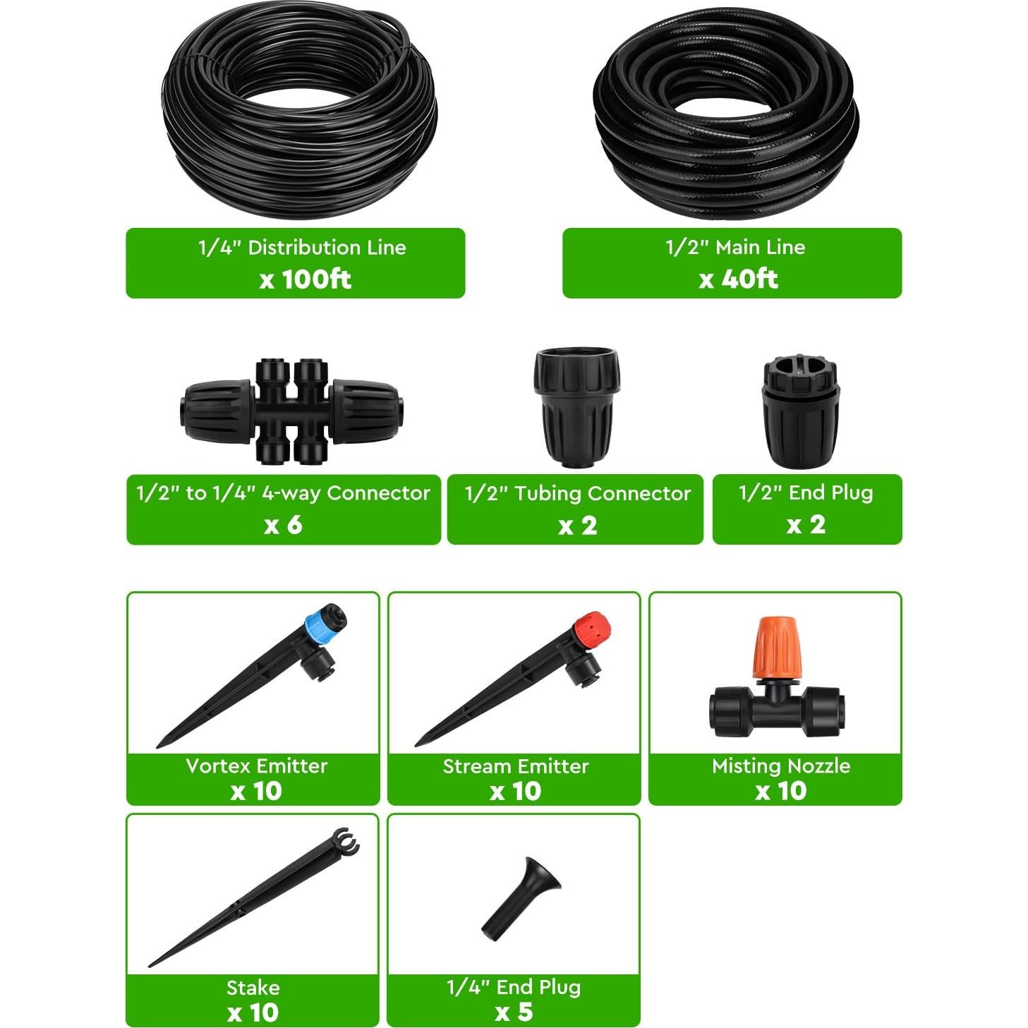 Kit de Riego por Goteo Landtouch 12M y 30M con Emisores