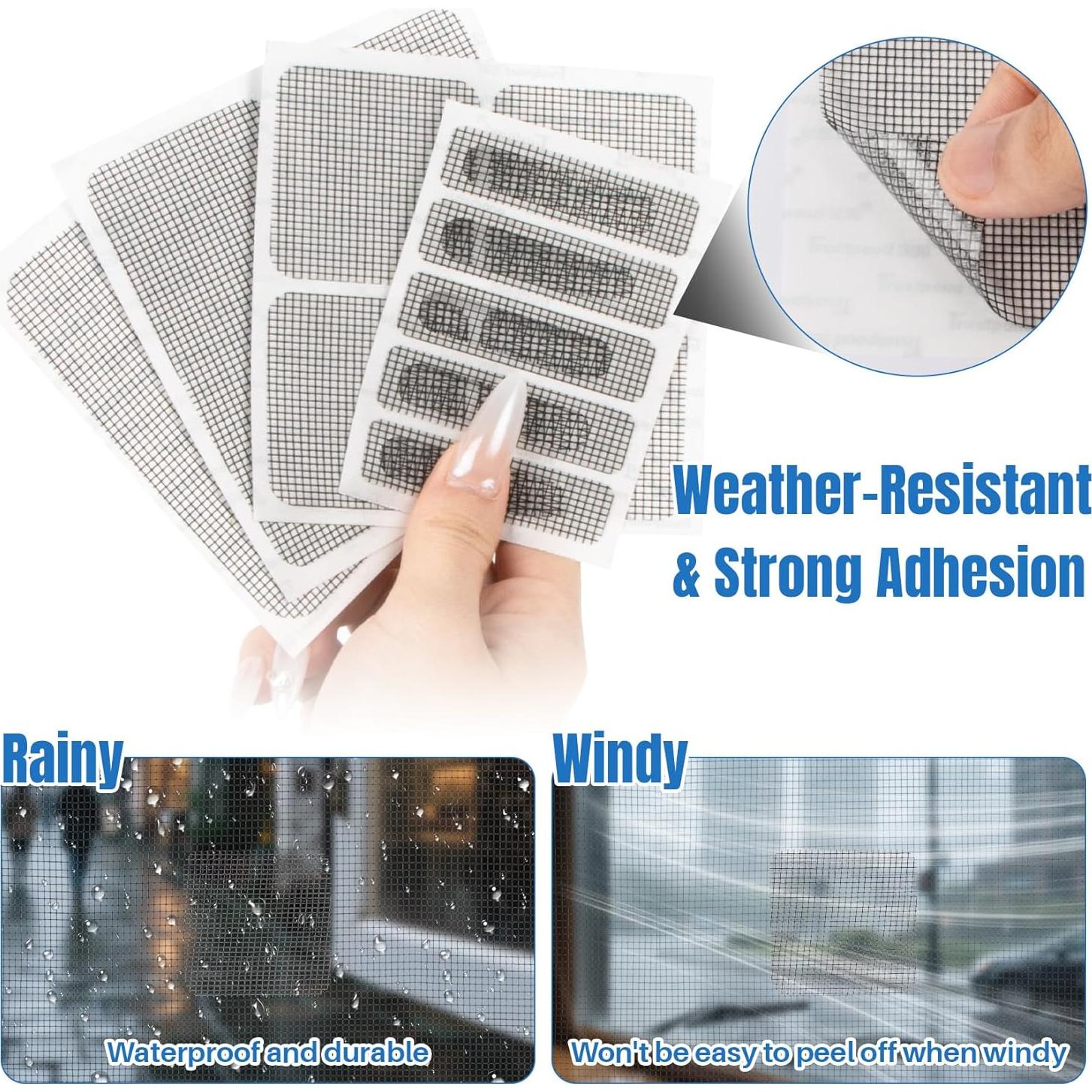 Kit de Reparación de Pantallas de Ventana XX-Parches, 16 Hojas