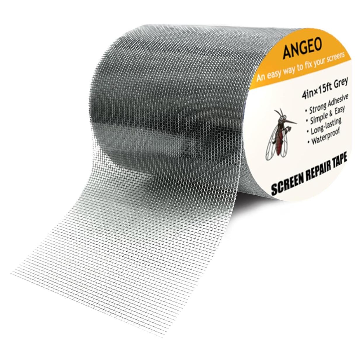 Cinta de Reparación de Pantallas de Malla ANGEO 10cm x 4.57m