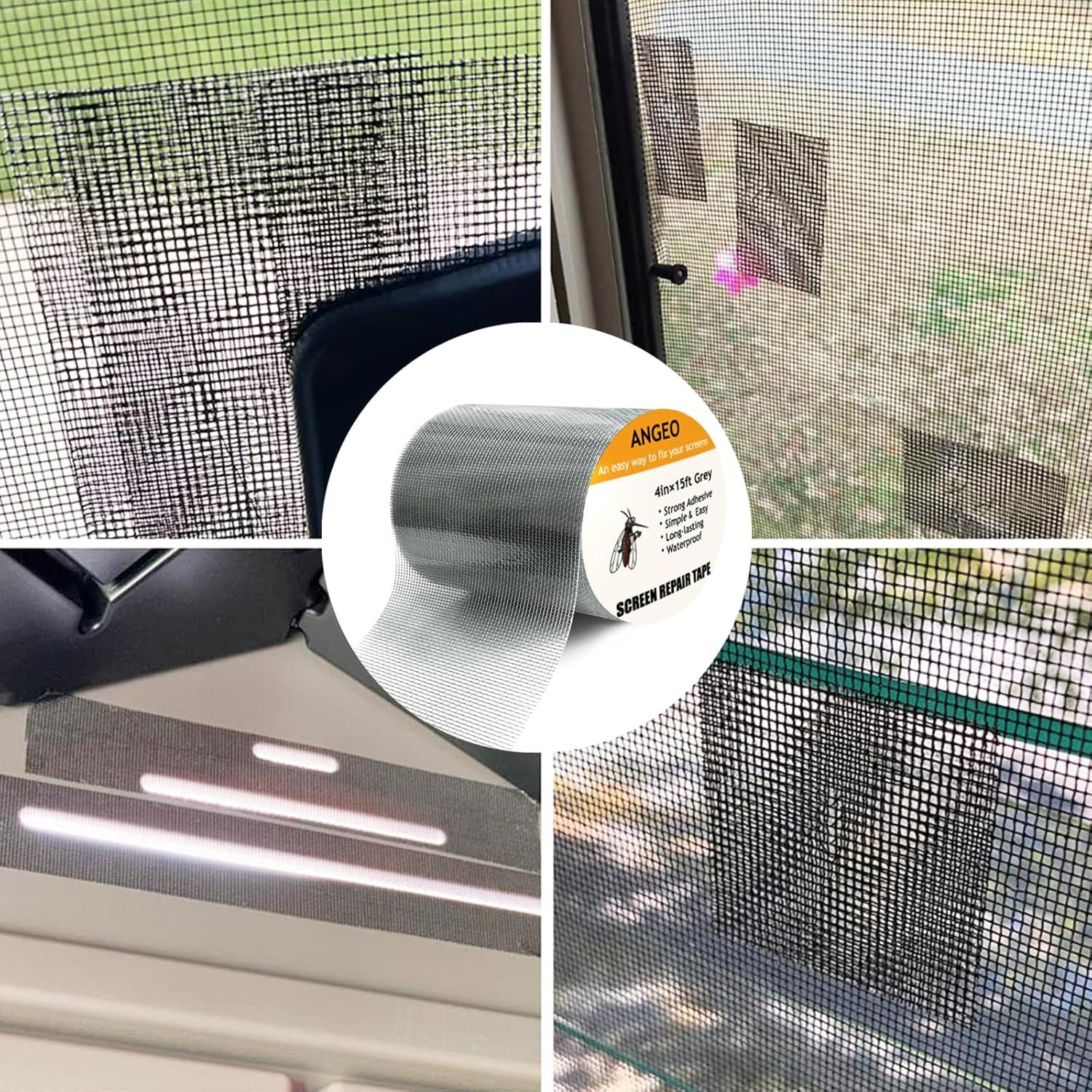 Cinta de Reparación de Pantallas de Malla ANGEO 10cm x 4.57m