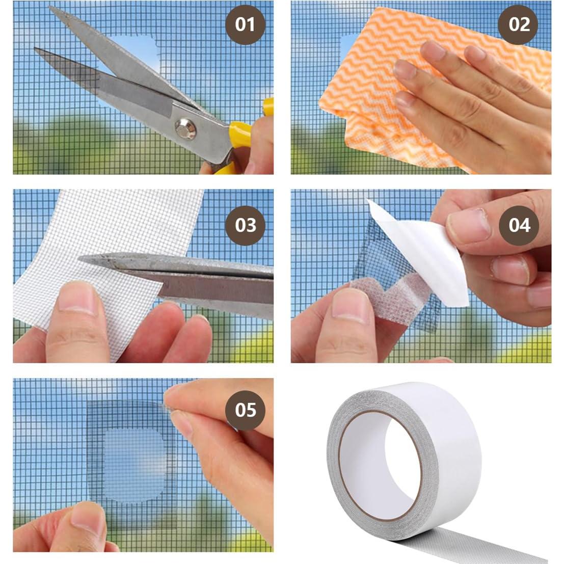 Kit de Reparación de Pantallas de Ventana ILSSLI 5CM x 5M 2PCS