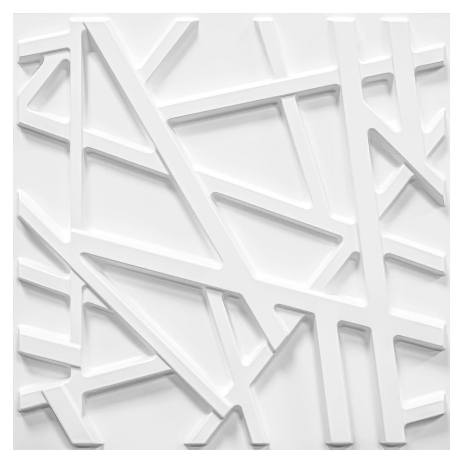 33 Paneles de Pared 3D LEVOWAY Blancos 300mm x 300mm