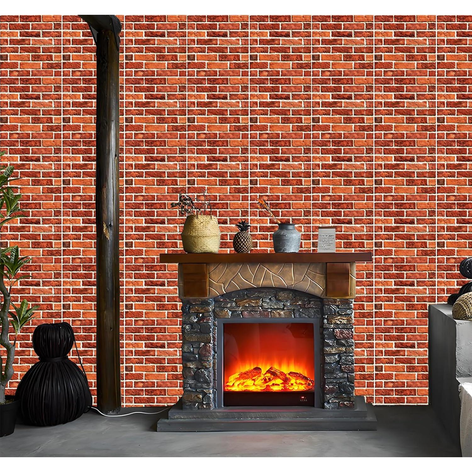 Paneles de Pared 3D Autoadhesivos Ekezon 10PCS Ladrillo 30.48cm