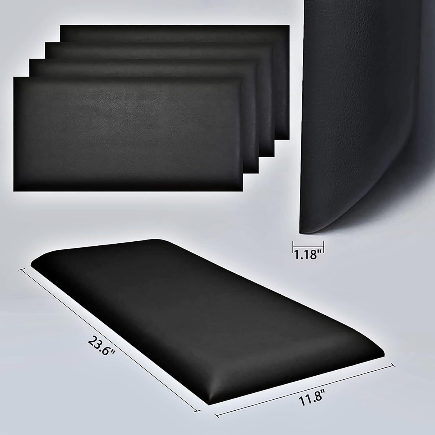 Paneles de Acolchado de Pared VEDHAA 60x30 cm Rojo - Protección Infantil