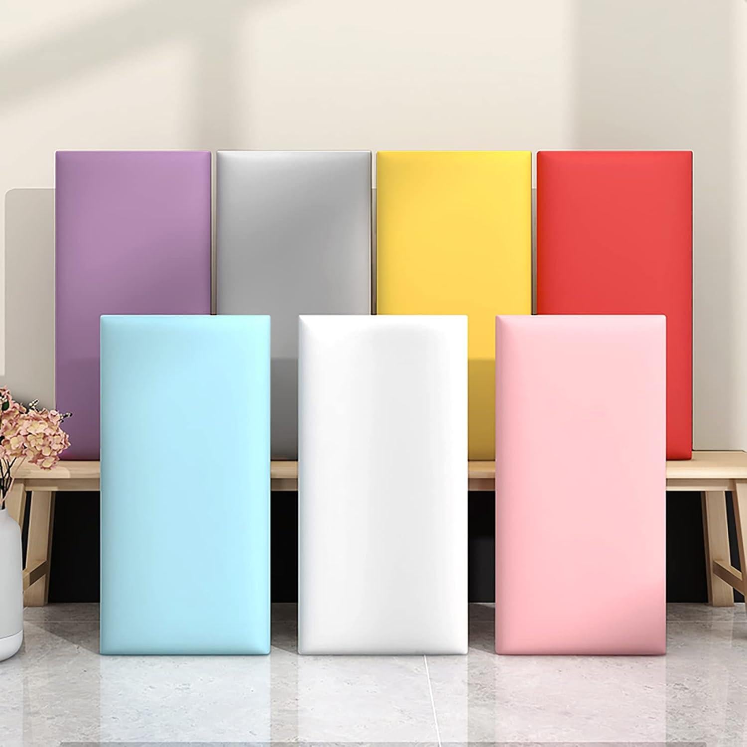 Paneles de Acolchado de Pared VEDHAA 60x30 cm Rojo - Protección Infantil