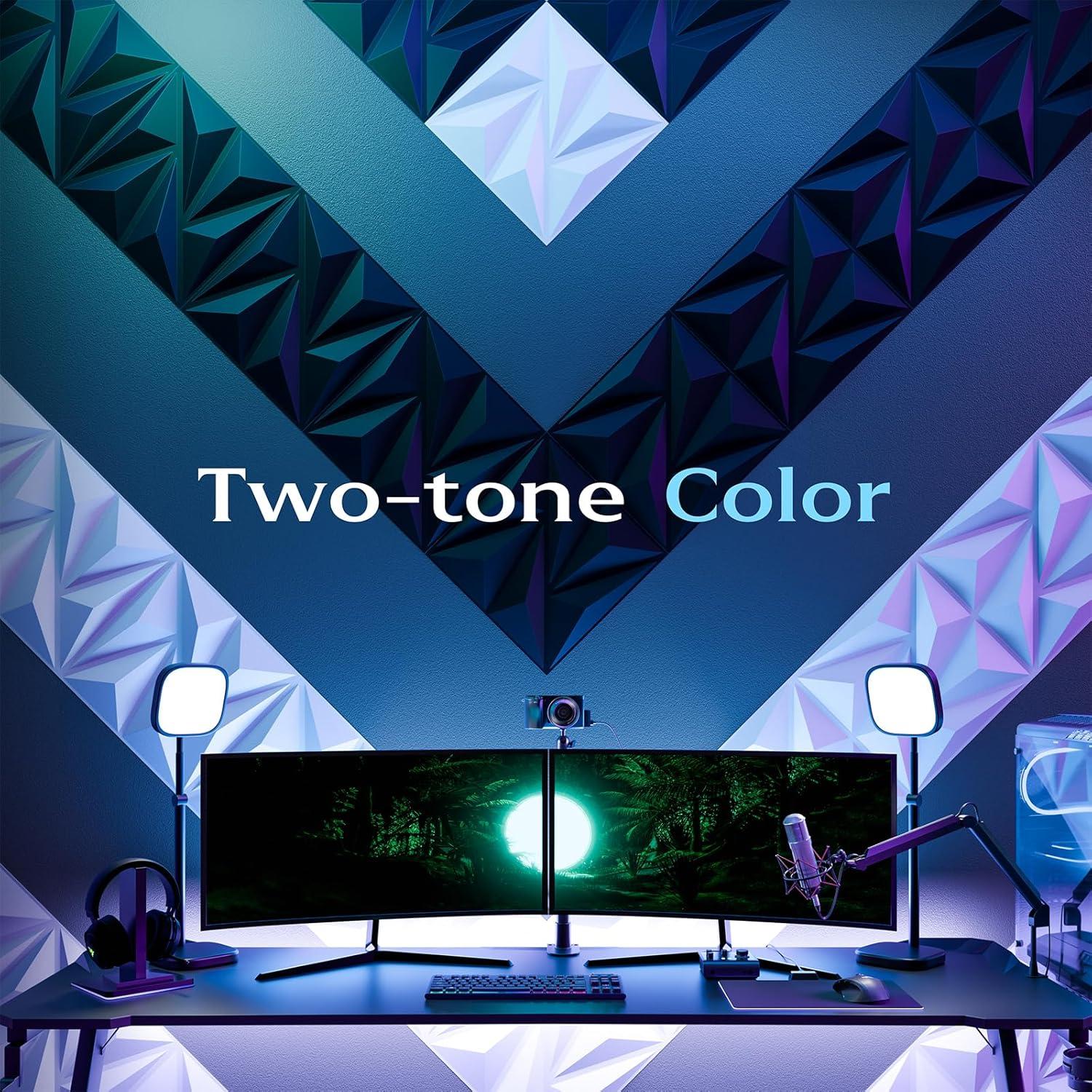 Paquete de 12 Paneles de Pared 3D Lebenforce PVC Blanco 1.02 m²