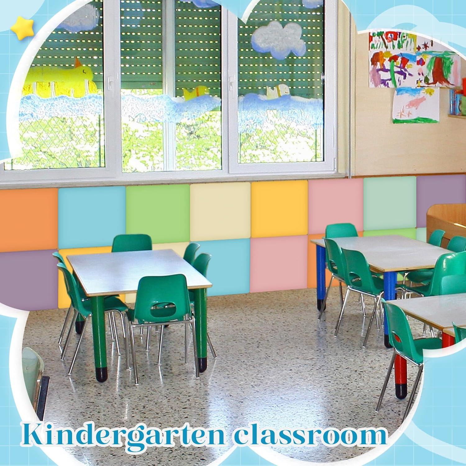 Paquete de 8 Paneles de Pared Hahafelt 30x30 cm Acolchados