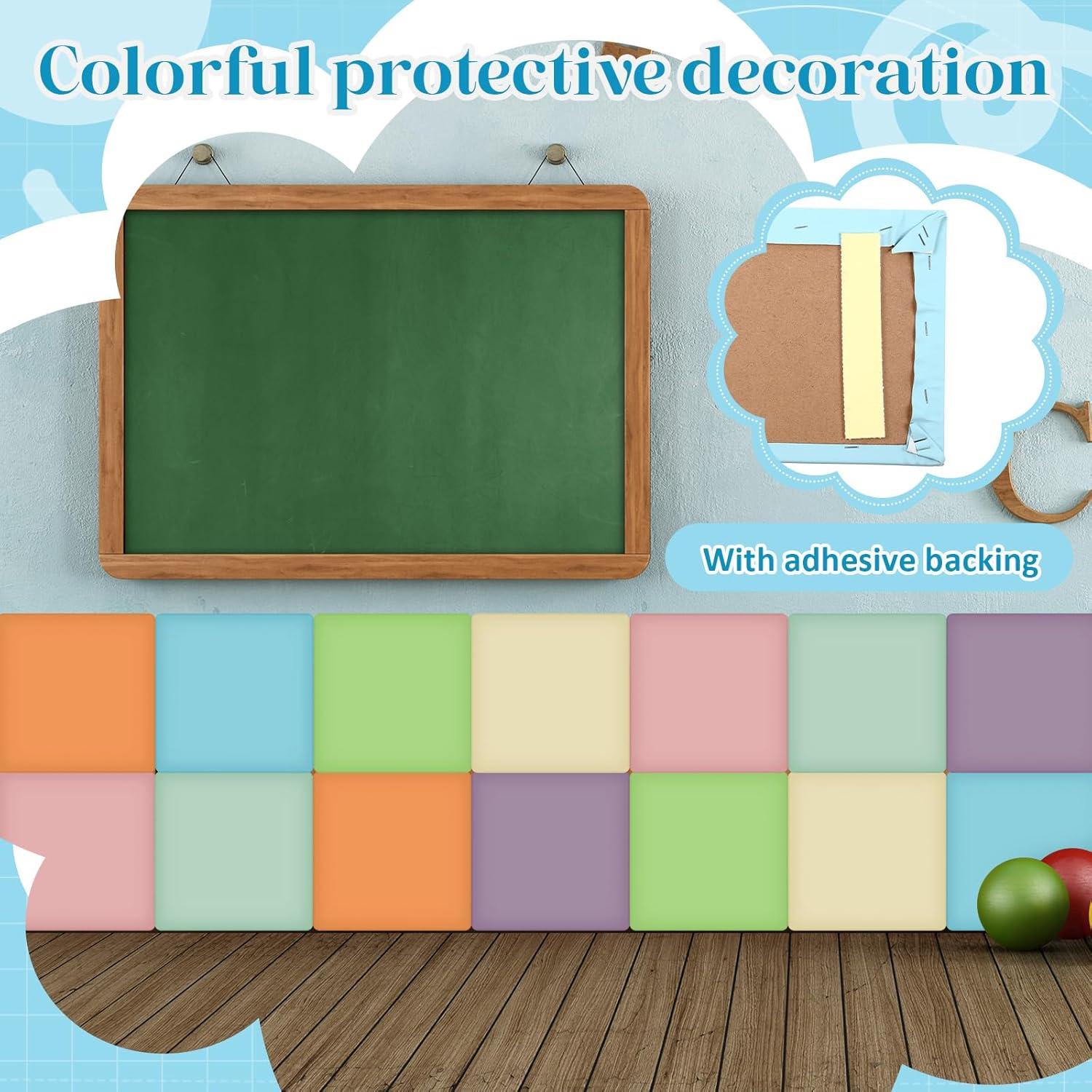 Paquete de 8 Paneles de Pared Hahafelt 30x30 cm Acolchados