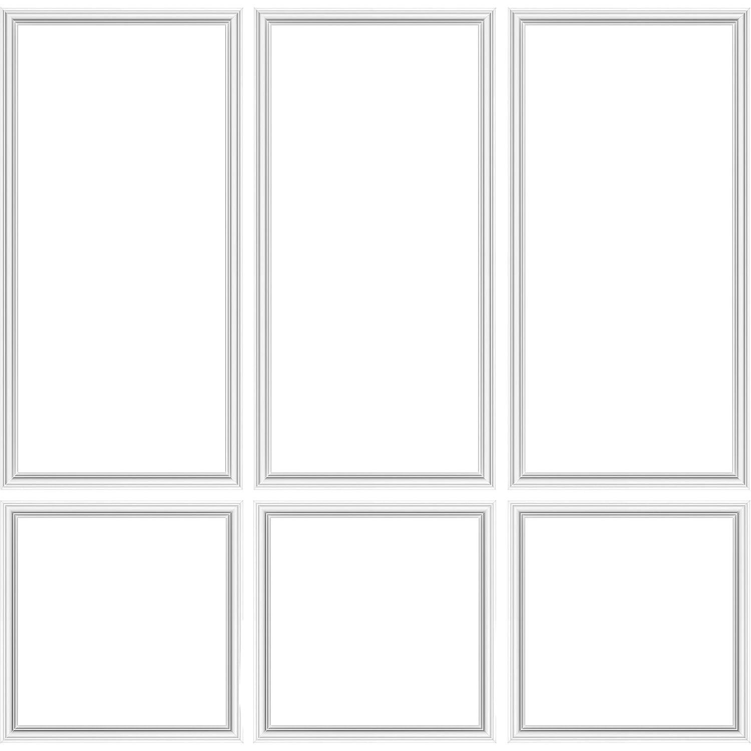 3 Juegos de Molduras de Pared Autoadhesivas RDUIGT 137x61 cm