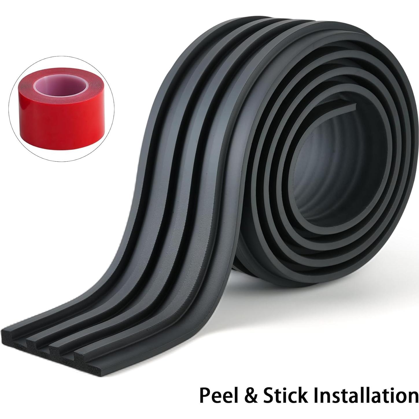 Panel de Pared 3D Gaahing Autoadhesivo Acústico Negro 2.99m