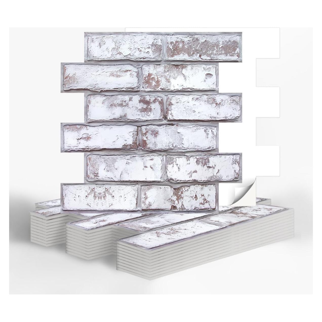 Paneles de Pared 3D Autoadhesivos COMSTICKC Ladrillo Falso 30x30 cm