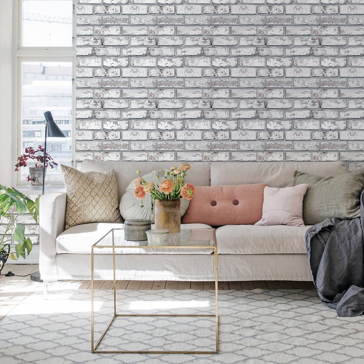 Paneles de Pared 3D Autoadhesivos COMSTICKC Ladrillo Falso 30x30 cm