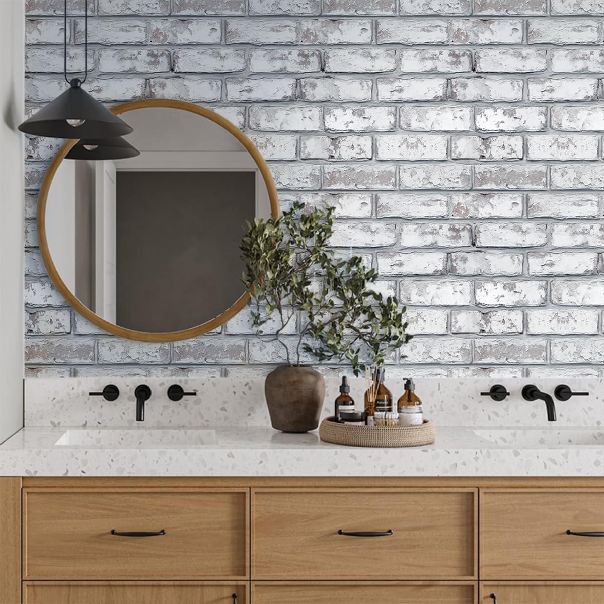 Paneles de Pared 3D Autoadhesivos COMSTICKC Ladrillo Falso 30x30 cm