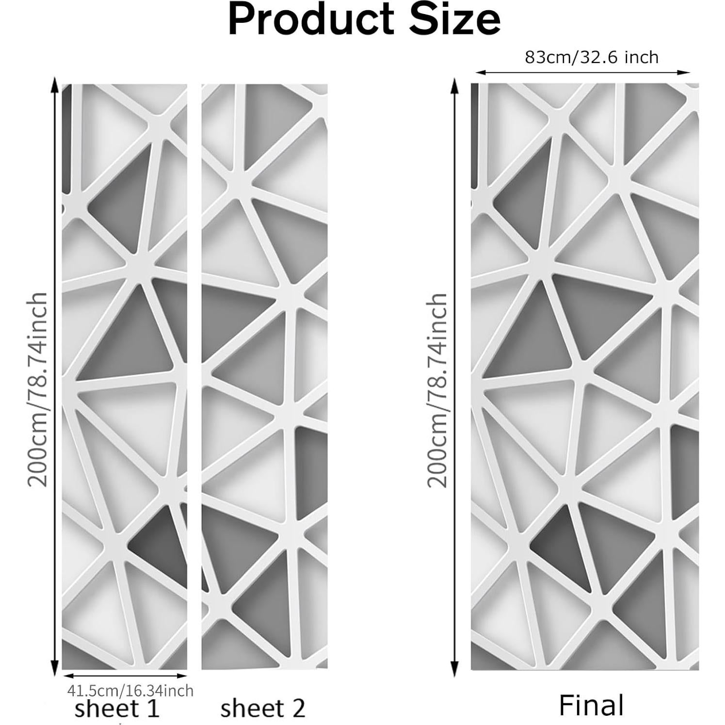 Pegatinas de Puerta ChezMax 3D Autoadhesivas 77x200 cm