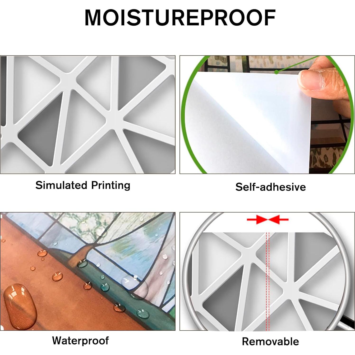 Pegatinas de Puerta ChezMax 3D Autoadhesivas 77x200 cm