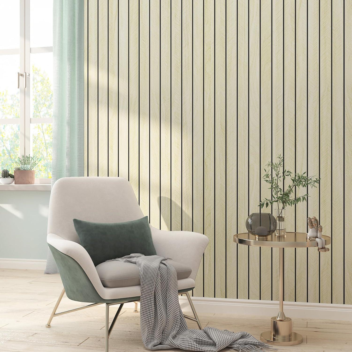 Panel de Pared Autoadhesivo LaCheery 3D Beige 60x400cm