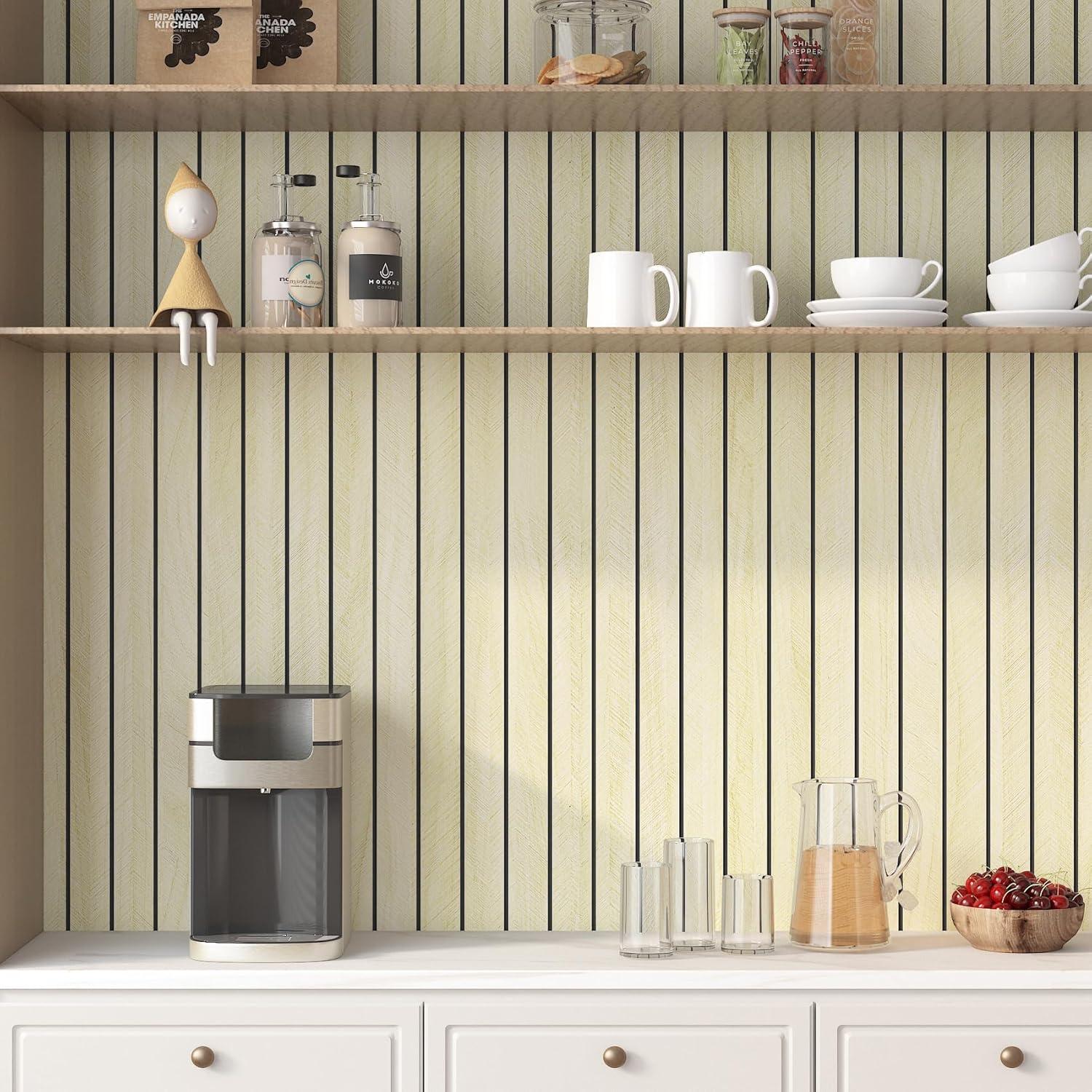 Panel de Pared Autoadhesivo LaCheery 3D Beige 60x400cm