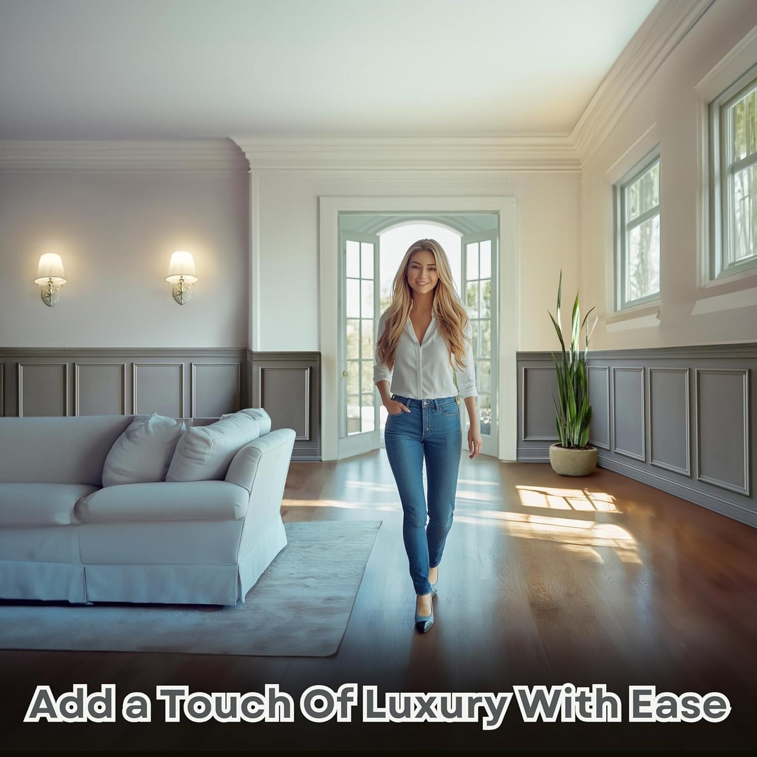 Paneles de Madera Decorativa Autoadhesivos TUALCA 72x14cm