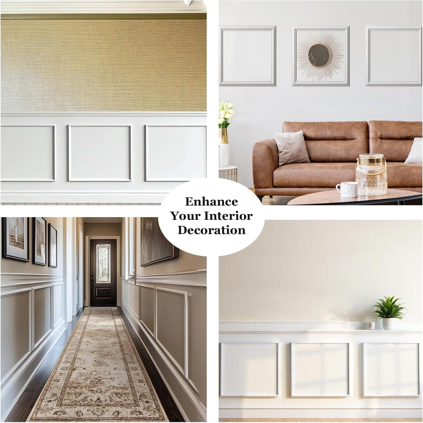 Kit de Moldura de Pared Autoadhesiva TRAIN2 ART 60.96x60.96 cm