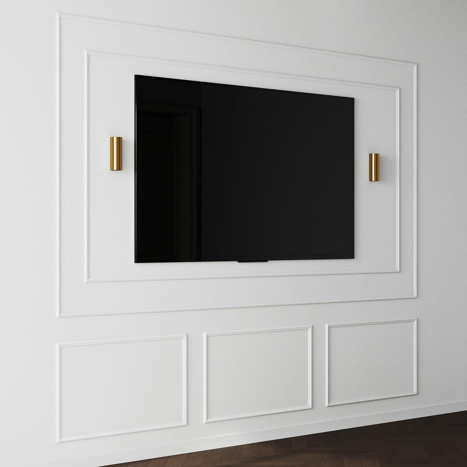 Kit de Moldura de Pared Autoadhesiva Pangda 32 Paneles Blancos