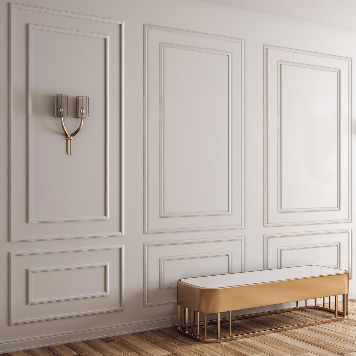 Kit de Molduras de Pared Autoadhesivas Pangda 60 Piezas