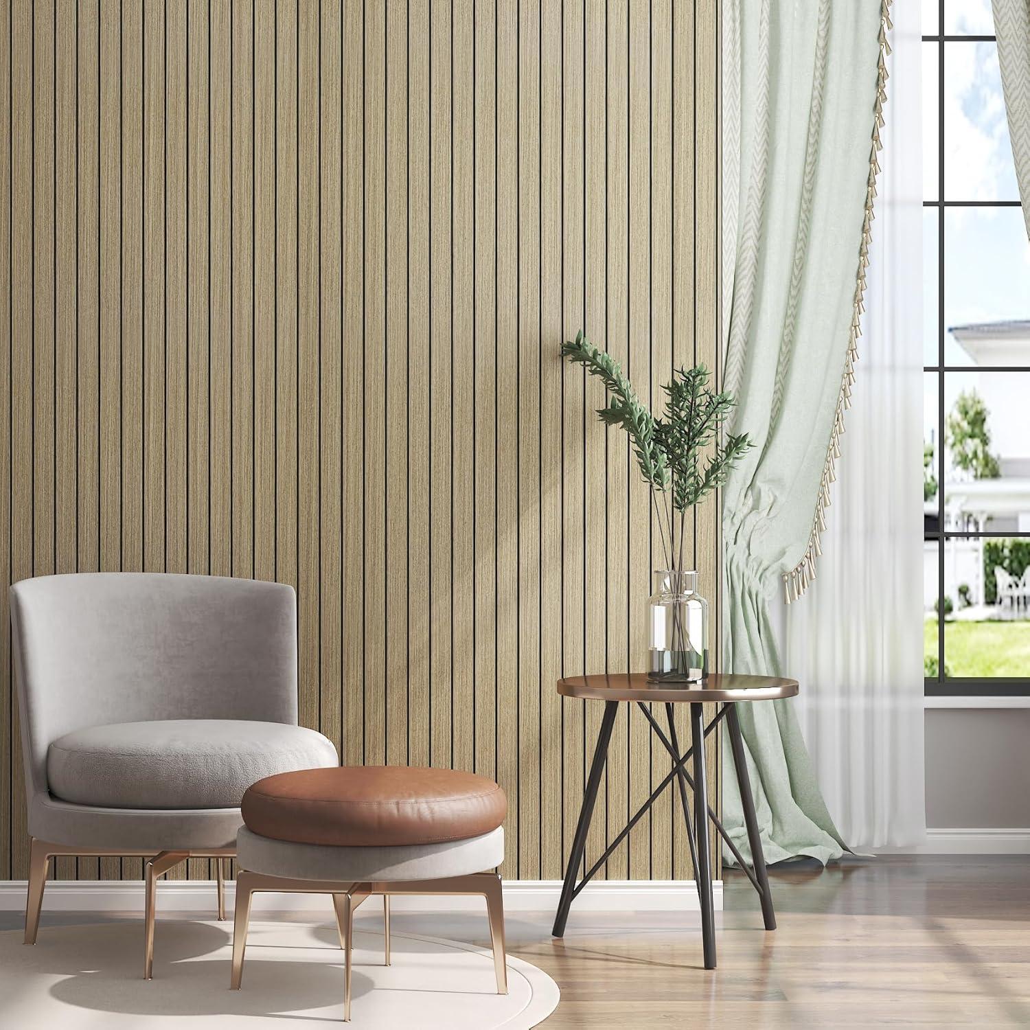 Paneles de Pared Autoadhesivos LaCheery 60cm x 400cm Marrón