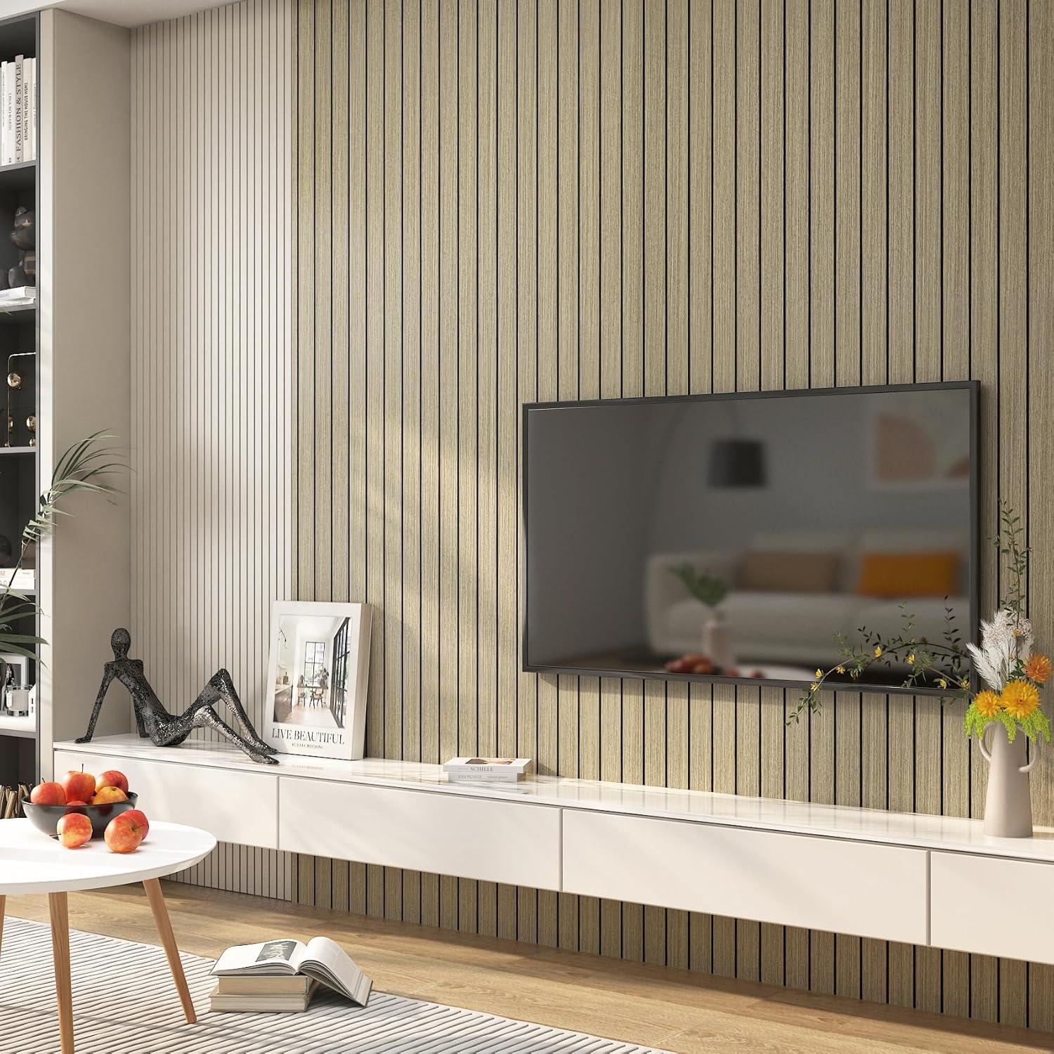 Paneles de Pared Autoadhesivos LaCheery 60cm x 400cm Marrón