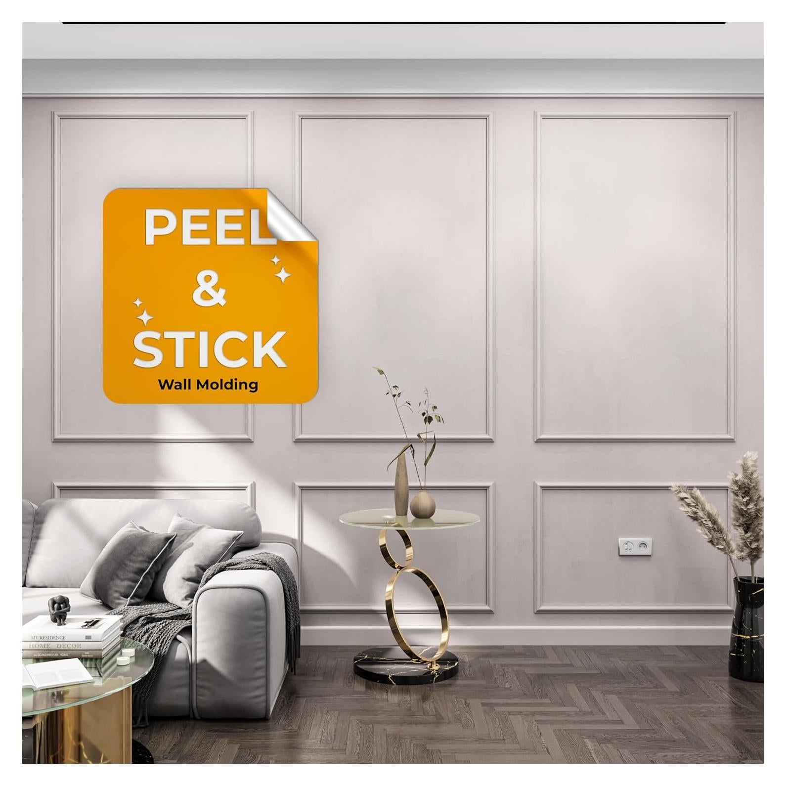 Kit de Molduras Autoadhesivas Birdeco 99x160 cm Blanco