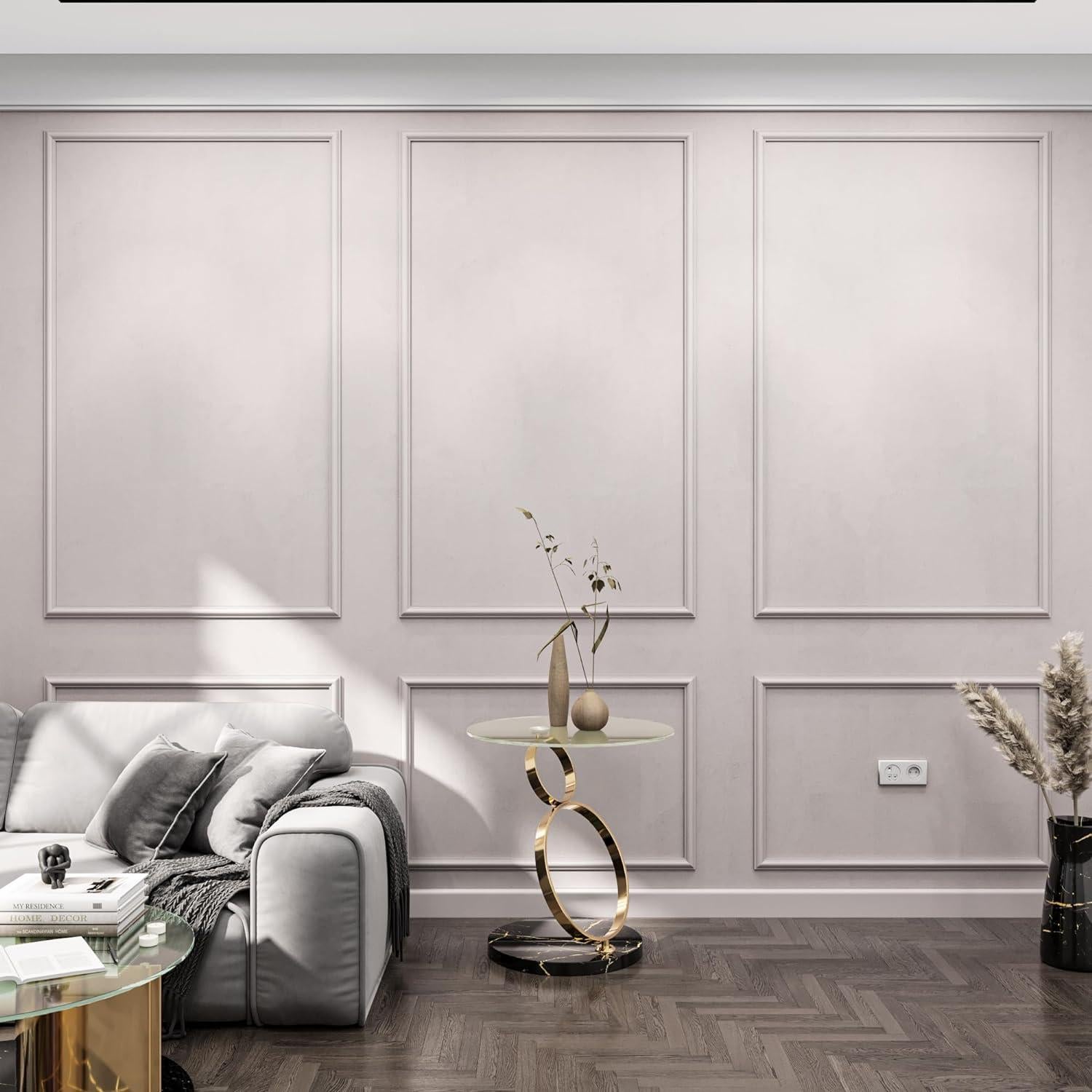 Kit de Molduras Autoadhesivas Birdeco 99x160 cm Blanco