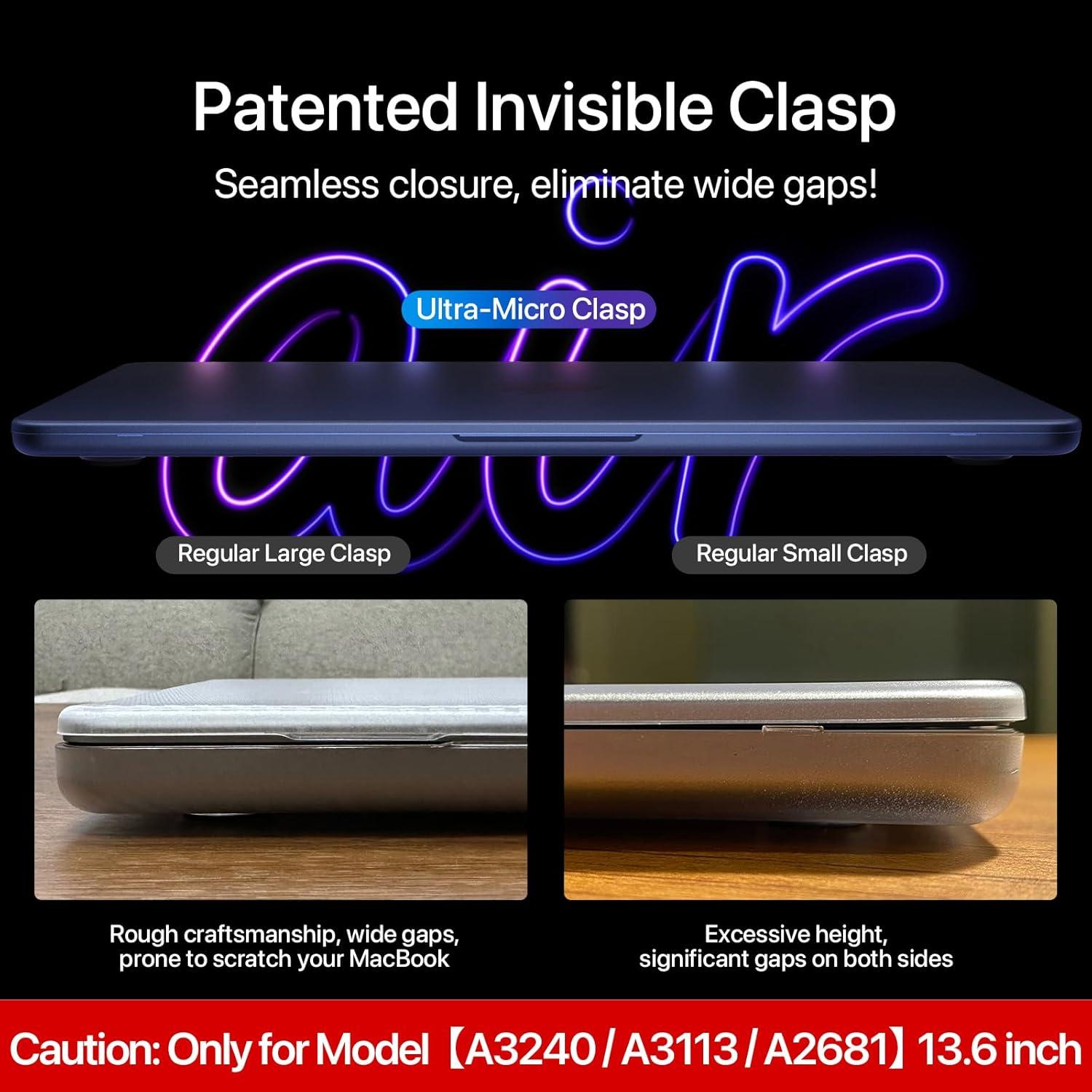 Funda Protectora MacBook Air 13.6" Soonjet Claro Medianoche