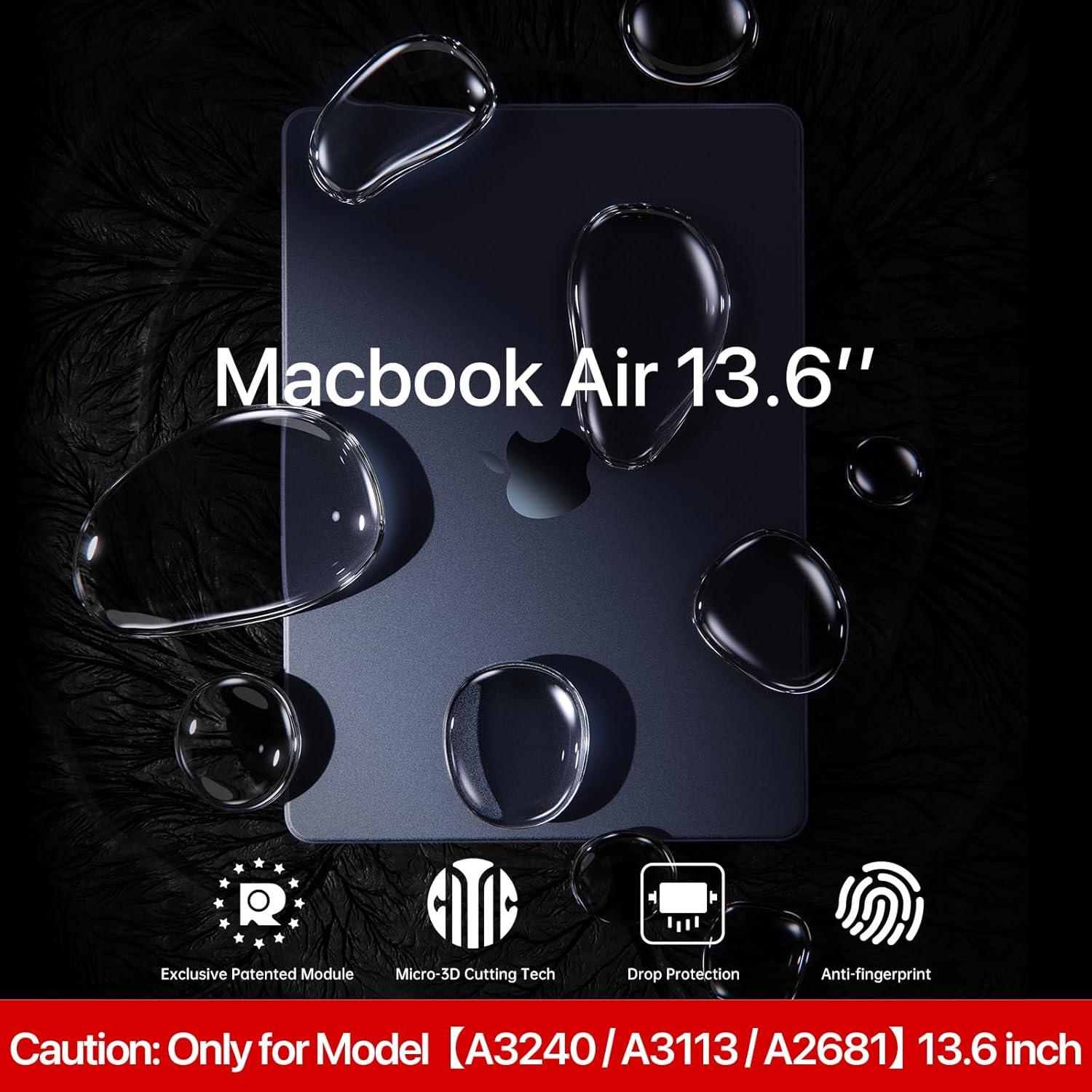 Funda Protectora MacBook Air 13.6" Soonjet Claro Medianoche
