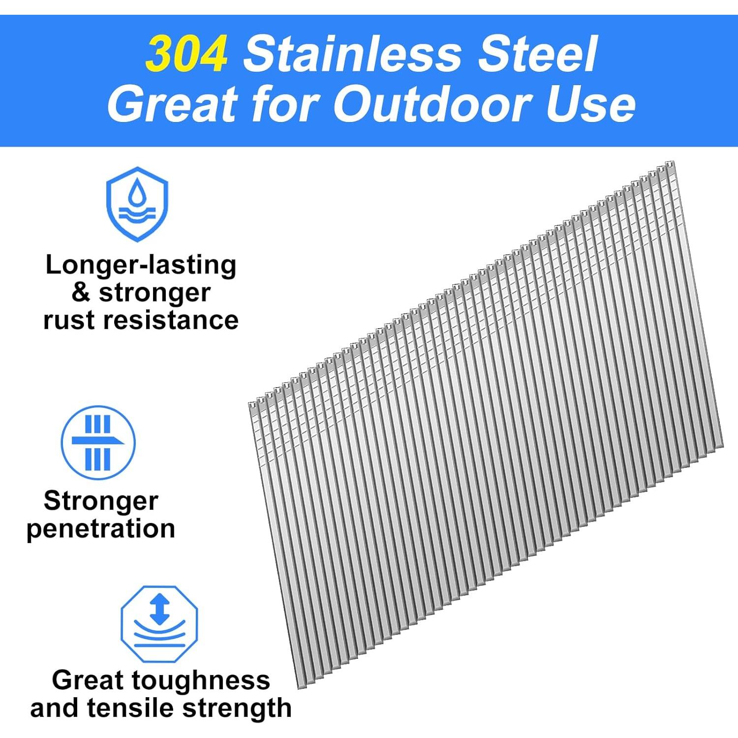 Clavos de Acabado Angulados 16GA SimCos 1800 pcs Acero Inoxidable