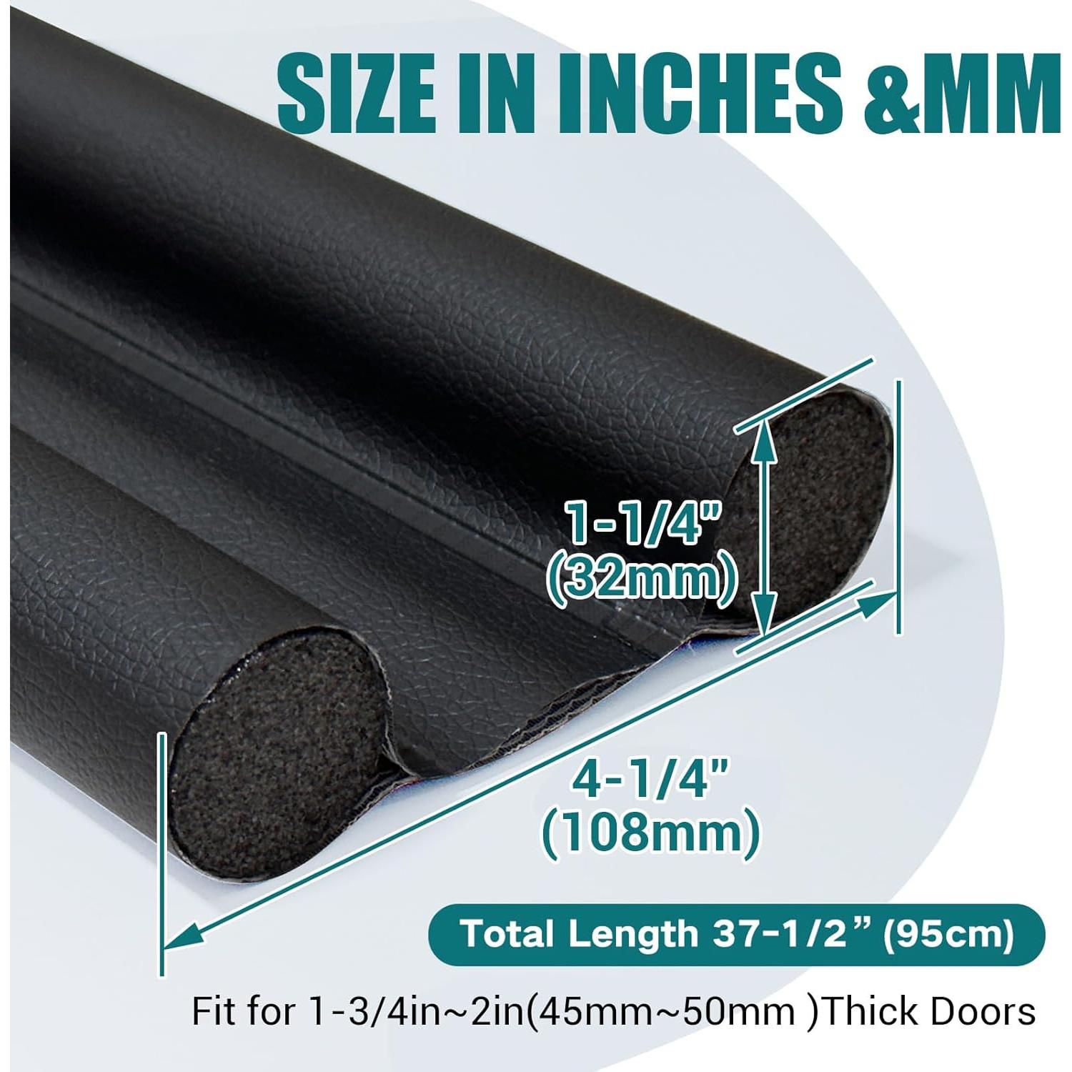 Detenedor de Corrientes de Aire Protalwell para Puertas Negras