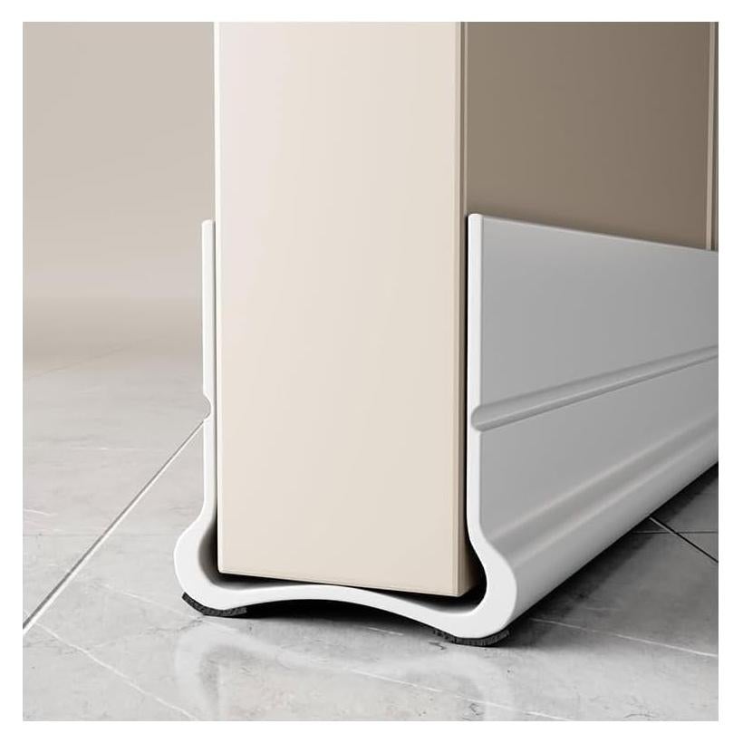 Detenedor de Corrientes de Aire Silicona 93 cm Ajustable Blanco