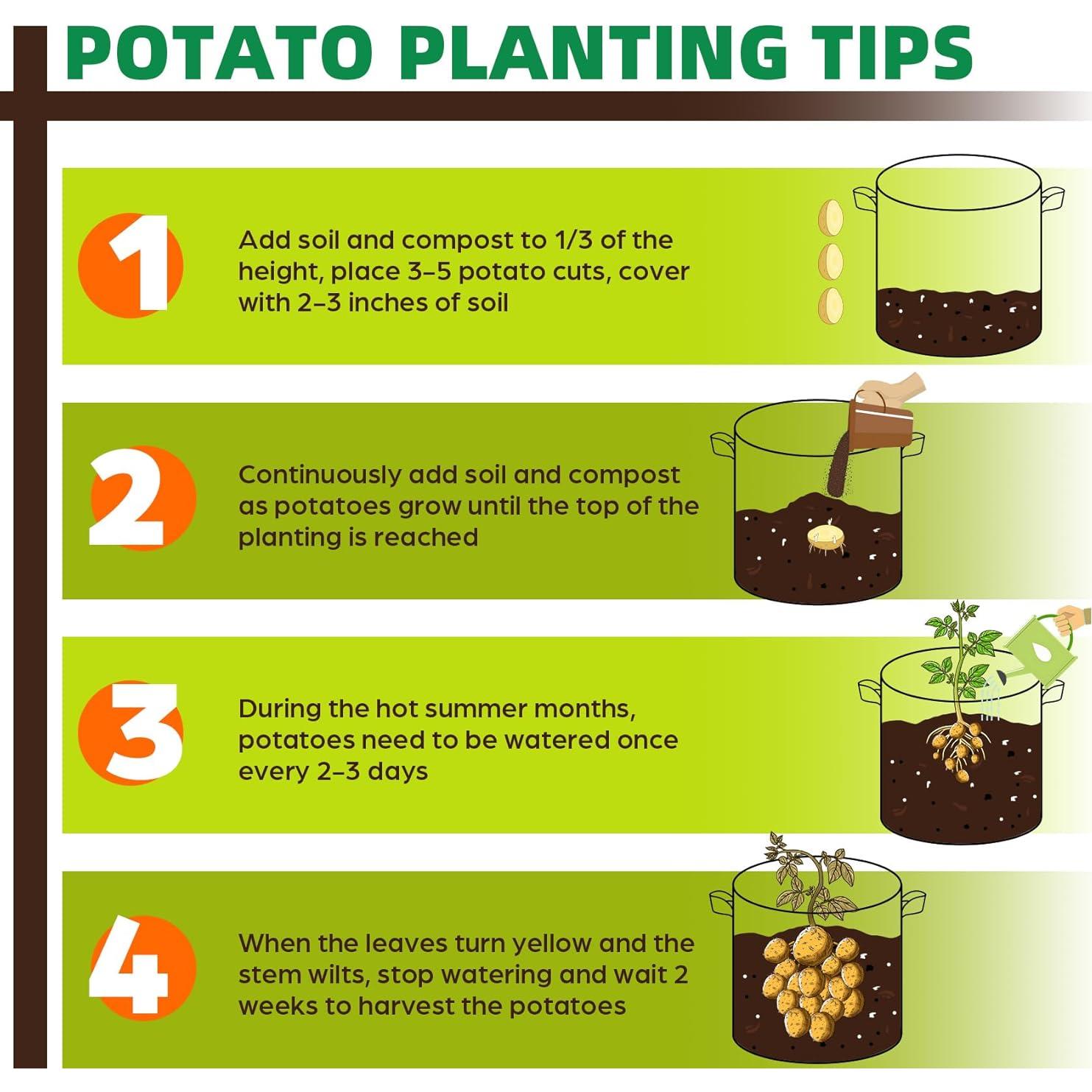 Paquete de 5 Bolsas de Cultivo Jorvila 19L Transpirables