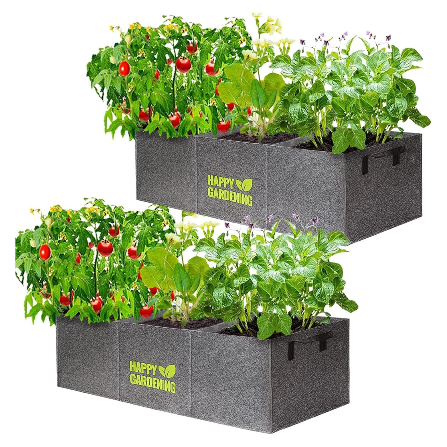 Bolsas de Cultivo de Tela Linksandt - 2 Paquetes Jardín 0.91m