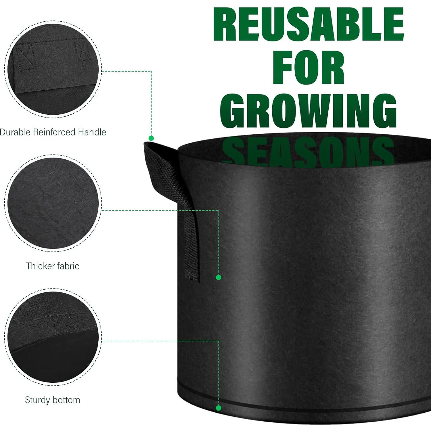 Paquete de 12 Bolsas de Crecimiento KuMers 5 Galones