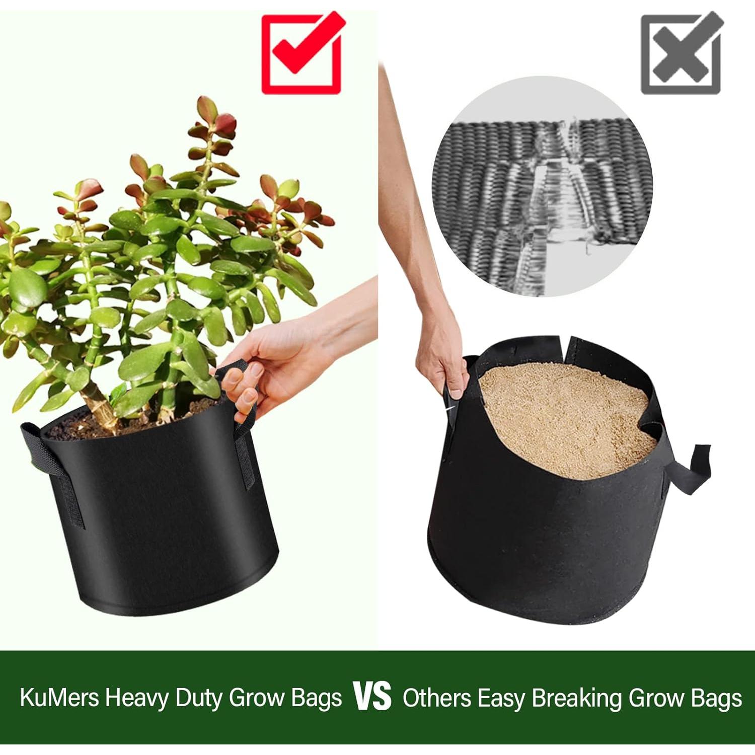 Paquete de 12 Bolsas de Crecimiento KuMers 5 Galones