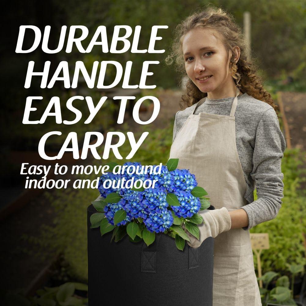 Bolsas de Cultivo GROW TNT 10 Galones 24 Piezas Tela